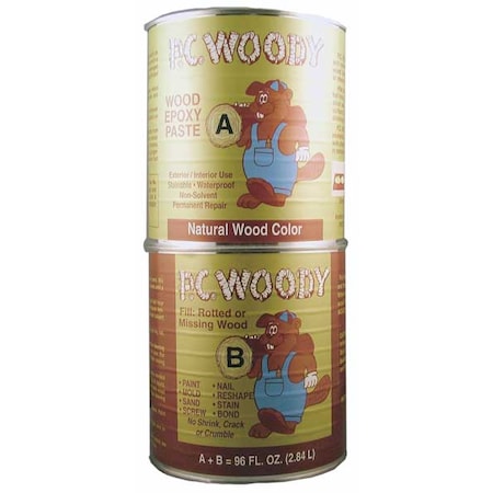 Epoxy Adhesive, PC-Woody Series, Clear, Dual-Cartridge, 1:01 Mix Ratio, Not Rated Functional Cure MPN:128336