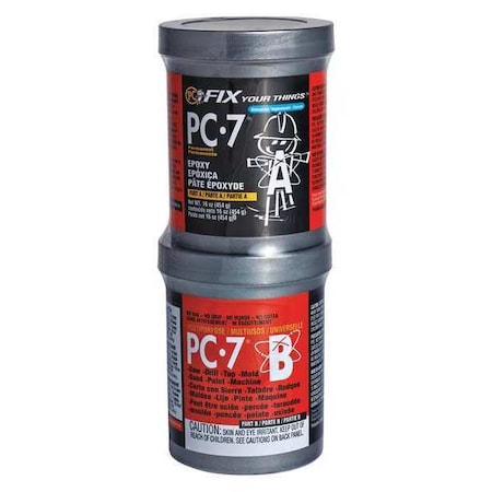Instant Adhesive, PC-7 Series, Clear, 1 oz, Bottle, 1:01 Mix Ratio, Not Rated Functional Cure MPN:167779