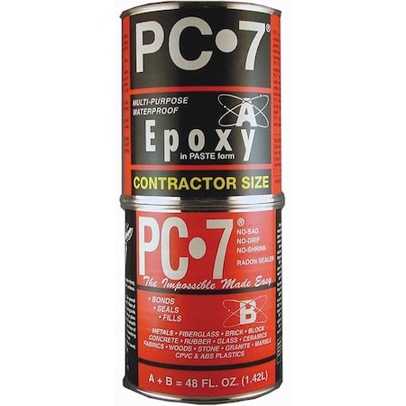Epoxy Adhesive, PC-7 Series, Gray, Can, 1:01 Mix Ratio, Not Rated Functional Cure MPN:647776