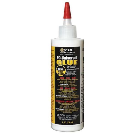 Glue, PC-Universal Series, White, 24 hr Full Cure, 8 oz, Bottle MPN:808085