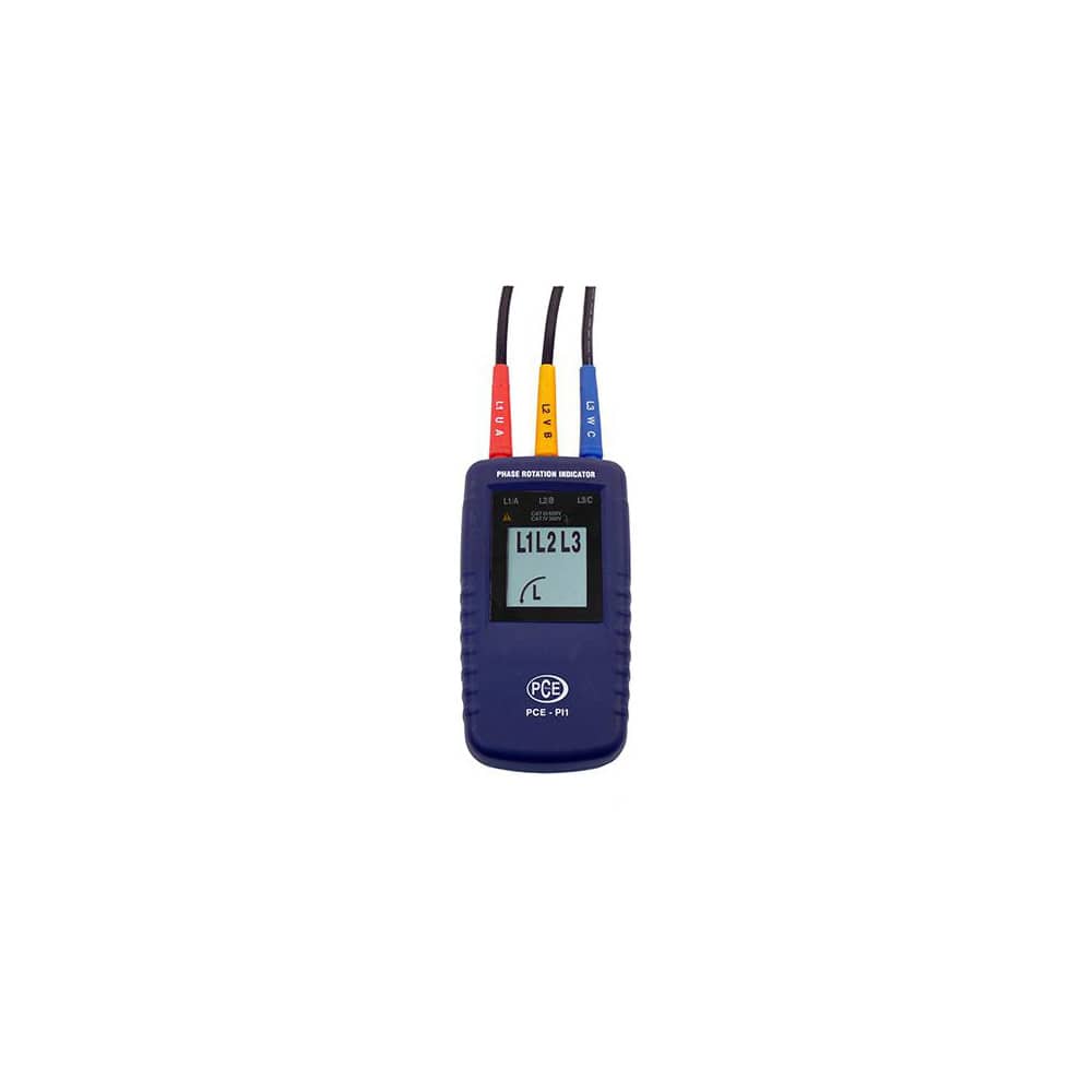 Phase Rotation Testers, Number of Phases: 3 , Maximum Voltage: 700 , Minimum Voltage: 40 , Maximum Frequency (Hz): 400 , Minimum Frequency (Hz): 15  MPN:PCE-PI1