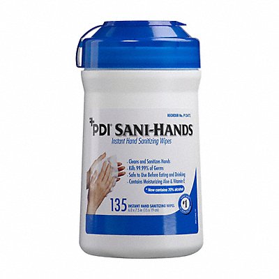 Sanitizer Wipes Canister 6 x 7-1/2 . MPN:P13472