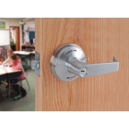 Lever Lockset, Mechanical, GT Curved MPN:GT135LEDPHL626234ASASFL