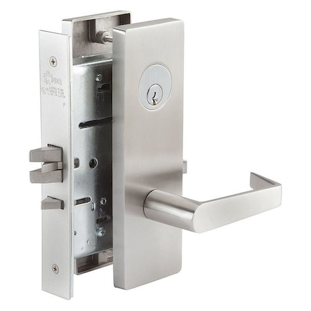 Mortise Lockset, Lever, MR, MR Escutcheon, Store, Mech. MPN:MR115PJEW630RHCLDSCC