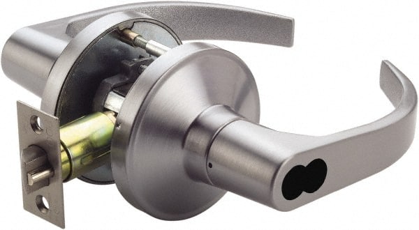 Entry Lever Lockset for 1-3/4 to 2-1/4
