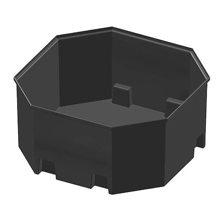 Tank Containment Basin Only 1100gal, Base L84.5 in xW84.5 in xH42 in, Black MPN:253-33344