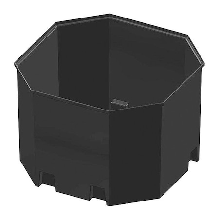 Tank Containment Basin Only 1650gal, Base L84.5 in xW84.5 in xH61 in, Black MPN:253-33345