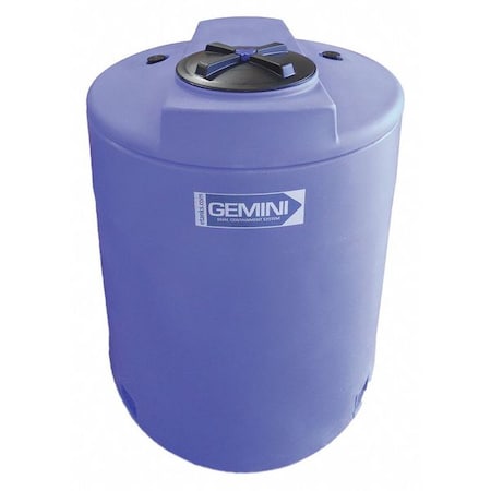 Storage Tank, Double Wall Vertical, LDPE 1.5, Blue, 320 Gal MPN:01-14873