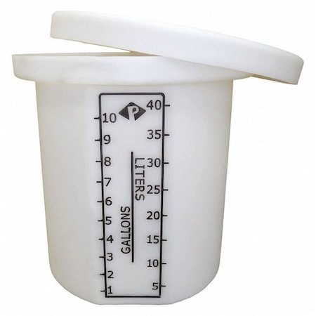ProChem Process Chemical Storage Tank, Vertical, Open Top, 10 gal. MPN:01-28960