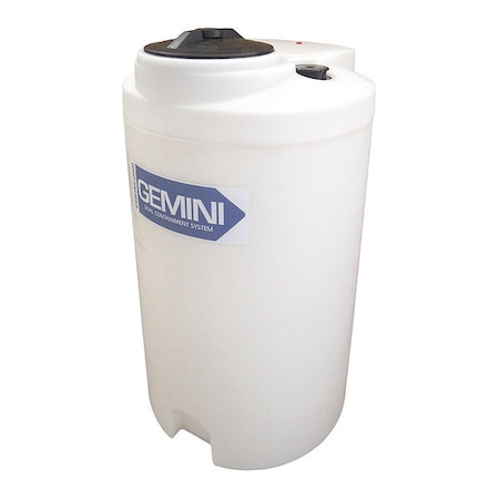 Storage Tank, Double Wall Vertical, LDPE 1.5, Nat, 40 Gal Dome MPN:01-29437