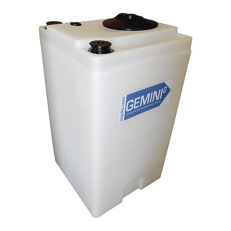 Storage Tank, Double Wall Square, LDPE 1.5, Nat, 40 Gal MPN:01-29659