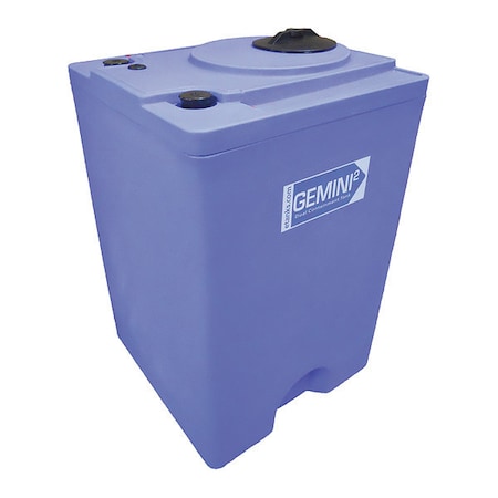 Storage Tank, Double Wall Square, LDPE 1.5, Blue, 120 Gal MPN:01-29671