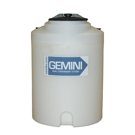 Storage Tank, Double Wall Vertical, LDPE 1.9, Nat, 15 Gal MPN:01-29763