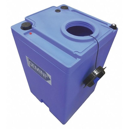 Storage Tank, Double Wall Square, LDPE 1.9, Blue, 70 Gal MPN:01-30068