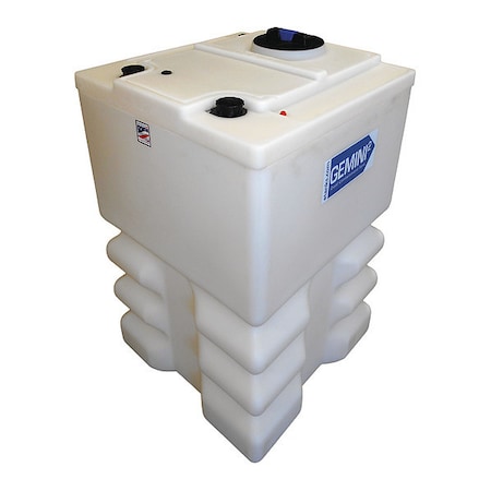 Storage Tank, Double Wall Square, LDPE 1.9, Nat, 120 Gal Ribbed MPN:01-32976