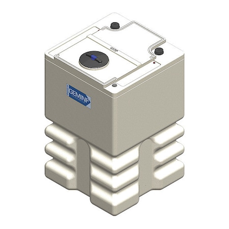 Storage Tank, Double Wall Square, XLPE 1.9, Nat, 175 Gal Ribbed MPN:01-33093