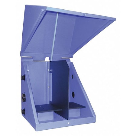 ProChem Pump Containment Enclosure w/Cover & Divider, Holds 2 Pump, 22