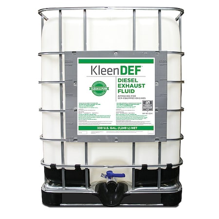 Diesel Exhaust Fluid, Kleen DEF, 333 gal, Tote, API/ISO-22241-1 MPN:KLF330P