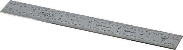 Steel Rule: 6 in OAL, 4R Graduation, Rigid, 3/4 in OAW MPN:402-006 Steel Rule: 6 in OAL, 4R Graduation, Rigid, 3/4 in OAW MPN:402-006
