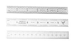 Steel Rule: Metric Graduation, Rigid, 1-1/8 in OAW MPN:752-450 Steel Rule: Metric Graduation, Rigid, 1-1/8 in OAW MPN:752-450