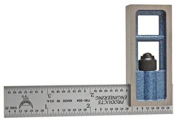 Double Squares, Blade Length (Inch): 6 , Graduation Style: English/Metric , Graduation (mm): 0.50, 1.00 , Graduation (Inch): 1/64, 1/32 MPN:7105-266 Double Squares, Blade Length (Inch): 6 , Graduation Style: English/Metric , Graduation (mm): 0.50, 1.00 , Graduation (Inch): 1/64, 1/32 MPN:7105-266
