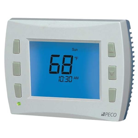 Low Voltage Thermostat, 7, 5-2, 5-1-1 Programs, 3 H, 2 C, Hardwired/Battery/Power Stealing, 24VAC MPN:T8532-001