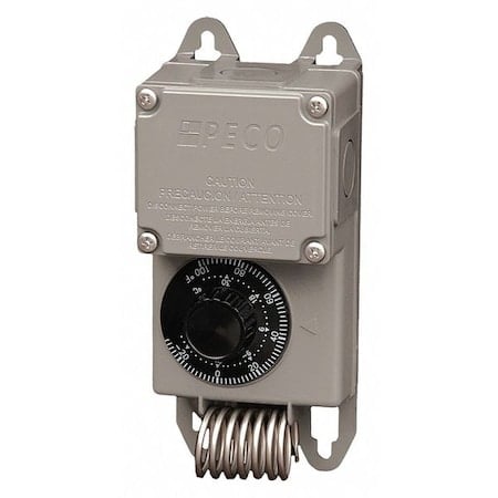Line Voltage Thermostat, Heat or Cool, -30 to 100F, Exposed Dial, 120/208/240/277/480V AC, 1C, 1H MPN:TF115-023