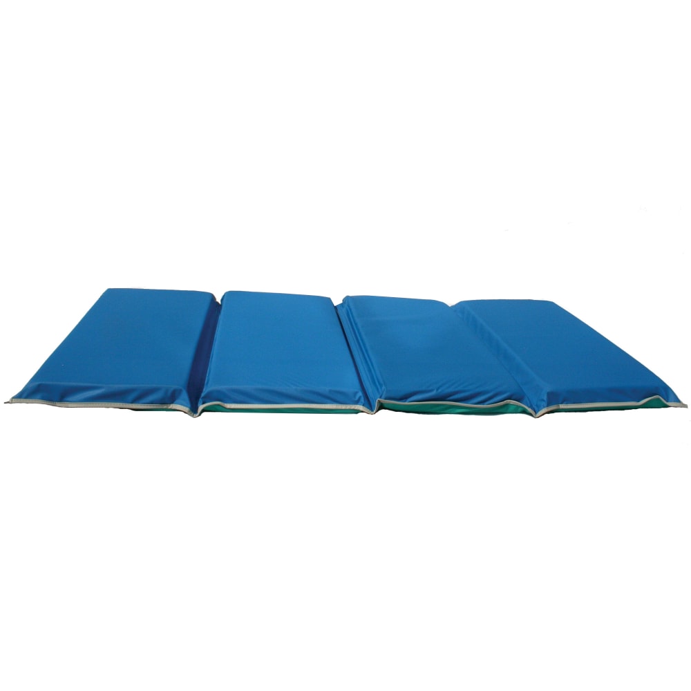 Peerless Plastics Heavy-Duty KinderMat, 2inH x 24inW x 48inD, Blue/Gray/Teal, Pre-K - Grade 1 MPN:PZ-HDM302