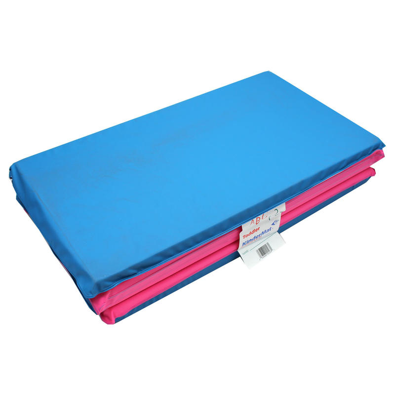 Peerless Plastics Toddler KinderMat With Pillow Section, 46in x 21in, Blue/Pink MPN:PZ-TBP203