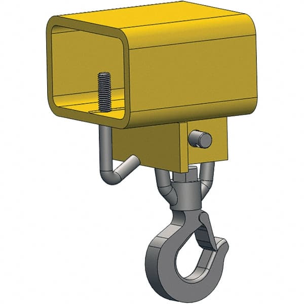 Forklift Attachments; Type: Hoisting Hook ; Color: Yellow; Red ; UNSPSC Code: 24101629 MPN:FHS-1.5-4.5
