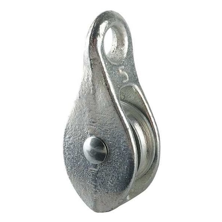 Pulley Block, Fibrous Rope, 3/16 in Max Cable Size, Not Rated Max Load, None MPN:3-010-03-B6-