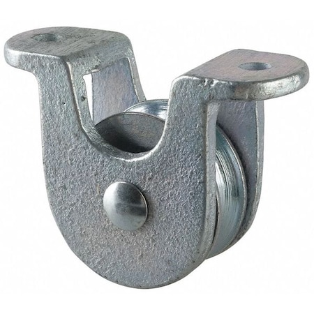 Open Deck Pulley Block, Fibrous Rope, 3/8 in Max Cable Size, Not Rated Max Load, Electro-Galvanized MPN:3-010-18-86-