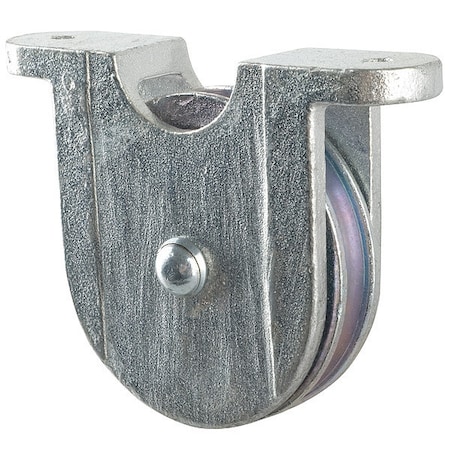 Cheek Block, Wire Rope, 3/8 in Max Cable Size, Not Rated Max Load, Electro-Galvanized MPN:3-020-13-86-
