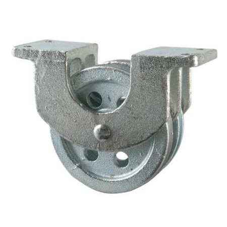 Double Pulley Block, Wire Rope, 3/16 in Max Cable Size, Not Rated Max Load, Electro-Galvanized MPN:3-110-26-86-