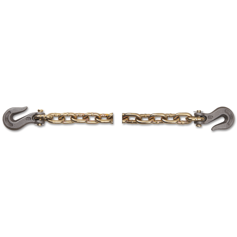 Grade 70 Transport Chains, 3/8 in, 6, 600 lb Limit, Yellow Dichromate MPN:5262363