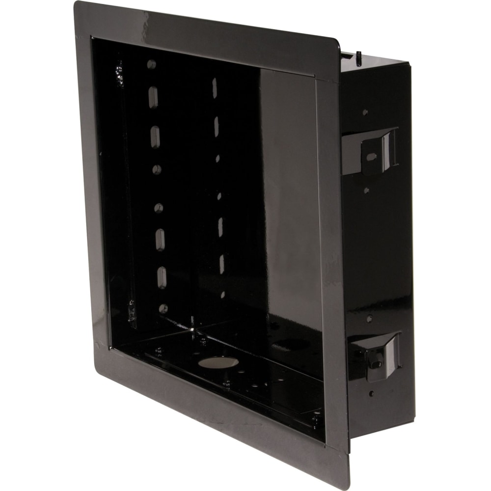 Peerless In-Wall Mount IB40 - Enclosure - for flat panel - cold-rolled steel - high gloss black - screen size: up to 40in - in-wall mounted MPN:IB40