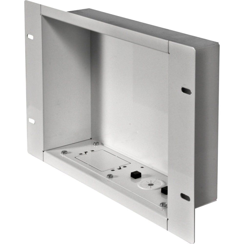 Peerless-AV In-Wall Recessed Cable Management And Power Storage Accessory Box Without Power Outlet, 17-7/16in x 11in x 3-13/16in, Silver, IBA2-W MPN:IBA2-W