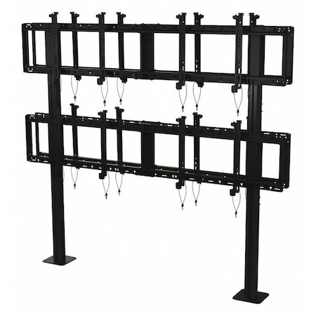 MODULAR BCKtoBCK VID WALL PEDESTAL-BLK MPN:DS-S560-B2X2