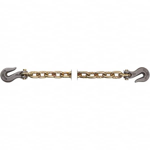 Welded Chain; Load Capacity (Lb. - 3 Decimals): 6600; Product Service Code: 4010; Material Grade: 70; Link Type: Transport Chain Assembly w/Clevis Hooks; Material: Steel; Chain Grade: 70; Overall Length: 14 ft; 14 yd; 14 mm; 14 m; MPN:5262060