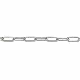 Peerless™ 6042032 2/0 Straight Link Coil Chain - 100 Feet/Carton - Zinc Plated 6042032 - Pkg Qty 100