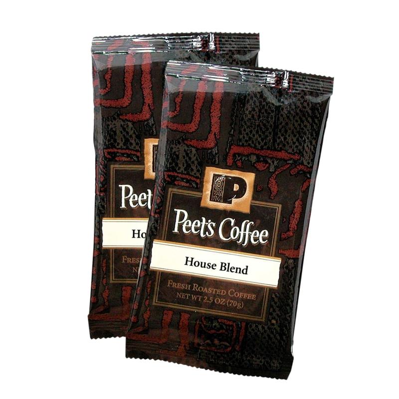 Peets Coffee & Tea Single-Serve Coffee Packets, House Blend, Carton Of 18 (Min Order Qty 2) MPN:501632