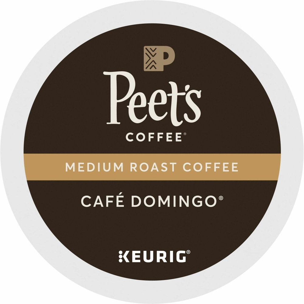 Peets K-Cup Cafe Domingo K-Cup Pods - Compatible with Keurig K-Cup Brewer - Medium - 22 K-Cup MPN:2404