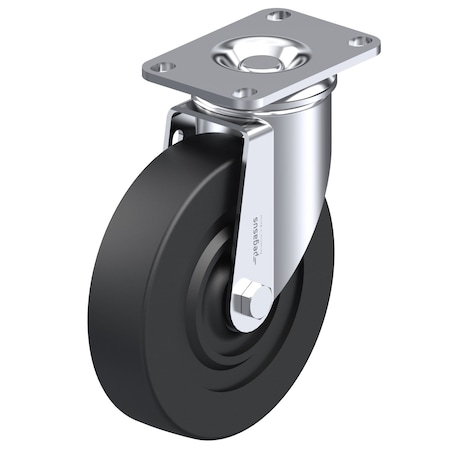 Cstr, Swvl Plat, Blck Rbr, 240 lb, Thrd Grd MPN:P12HS-R040G-12