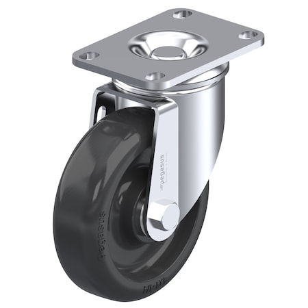 Cstr, Swivl Plte, Blck Polypropyln, 300 lb. MPN:P12S-PB060D-12