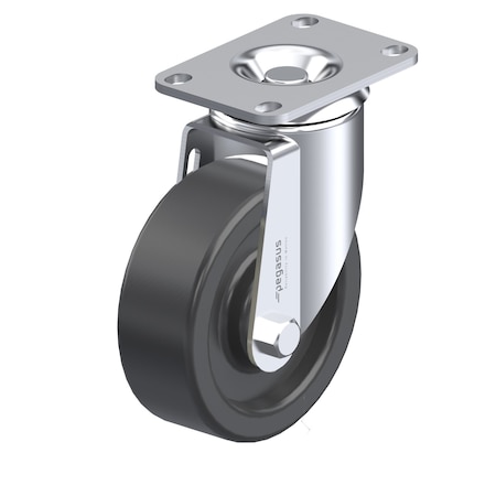 Swivel Caster, 4 x 1 1/4 in, Phenolic Whl MPN:P12S-PH040G-12