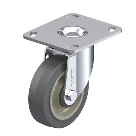 Cstr, Swivl Plate, Gray Surelastic, 150 lb. MPN:P12S-PRP030D-P3