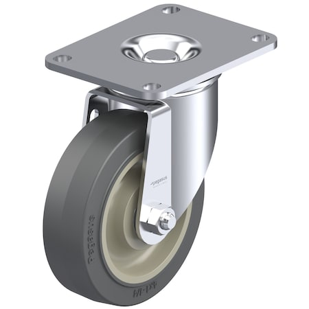 Cstr, Swivl Plate, Gray Surelastic, 300 lb. MPN:P12S-PRP040D-P2