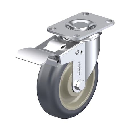 Castr, Swivl Plte, Gray Urethan, 300 lb., Tl MPN:P12S-UP050D-12-TB