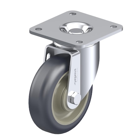 Caster, Swivl Plate, Gray Urethane, 300 lb. MPN:P12S-UP060D-P4