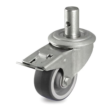 Caster, Swivel Stem, Gray TPR, 440 lb., Tl MPN:P13S-RP033G-SR1-TB
